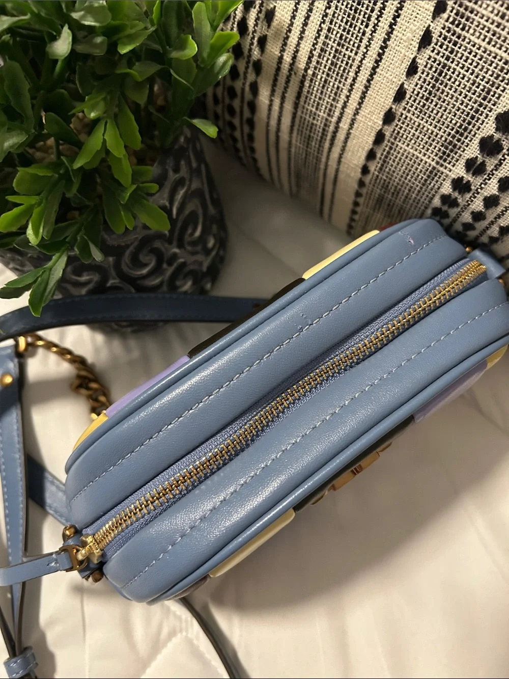 Tory Burch Kira Quilted Patchwork Leather Crossbody Bag